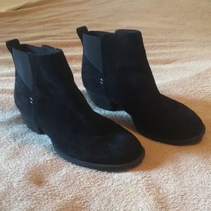 Black Suede Comfy Booties
